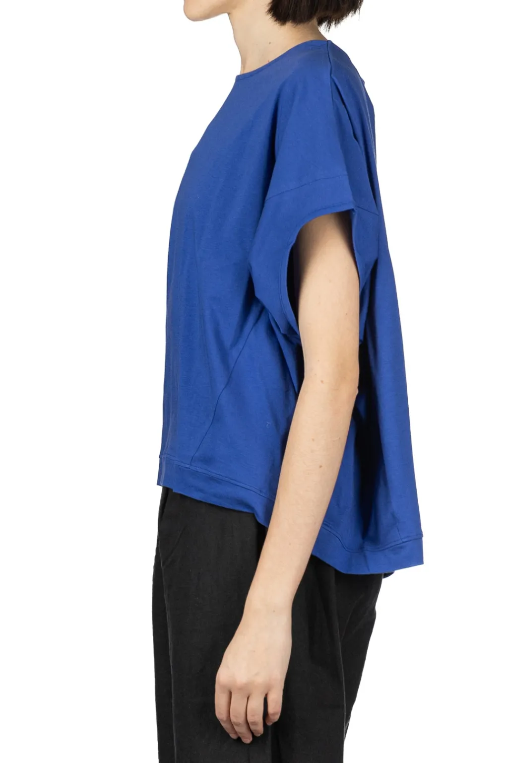Fashion Nachukara French Sleeve Pullover - Blue