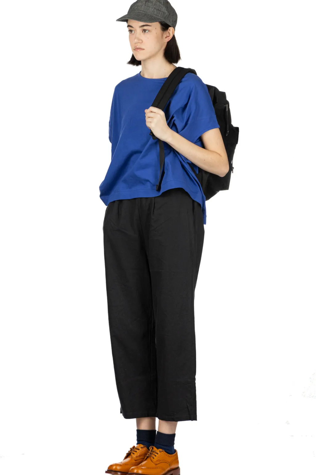 Fashion Nachukara French Sleeve Pullover - Blue