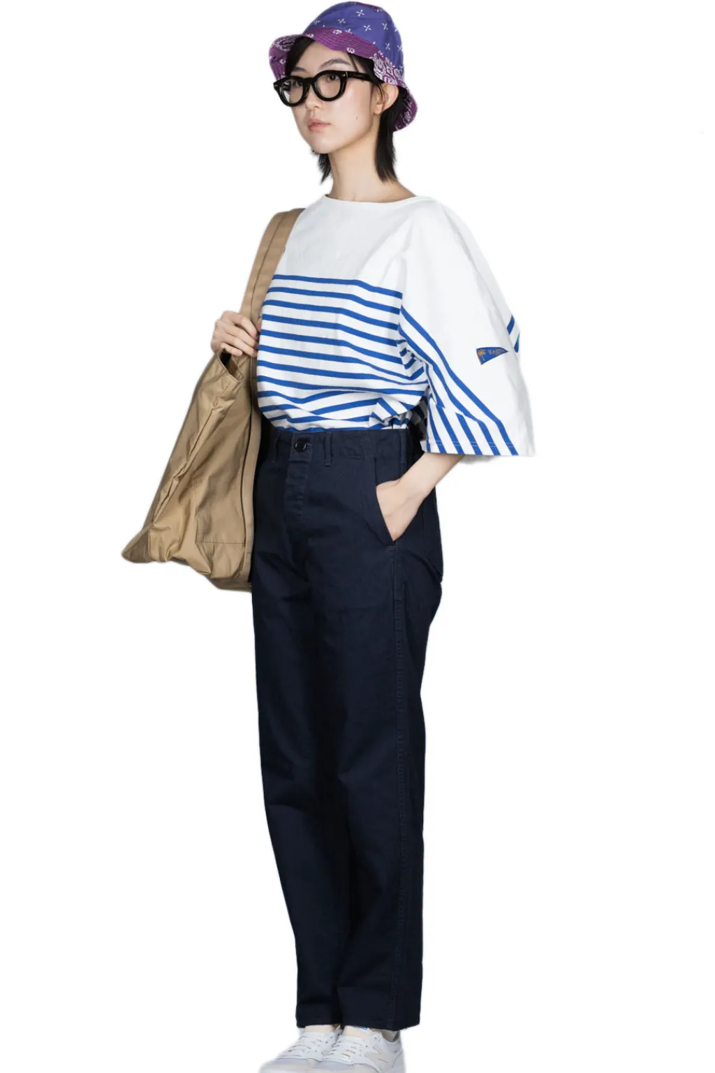 Fashion OrSlow French Work Pants - Navy