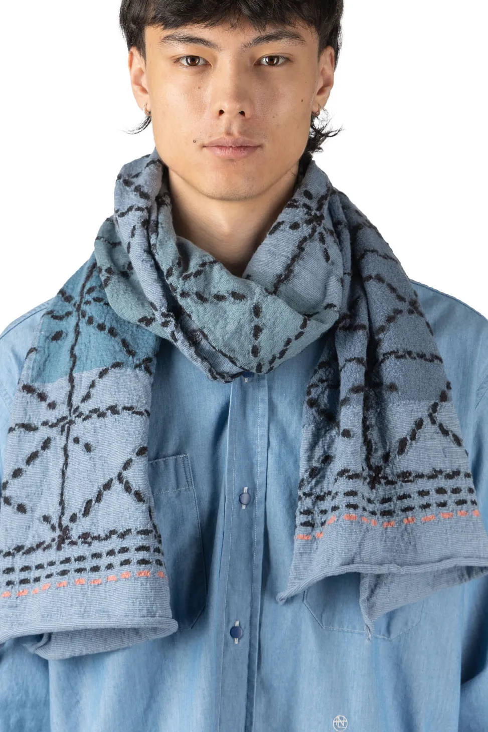 Sale Kapital Fulling Wool Happy Scarf Sashiko - 3 Colors