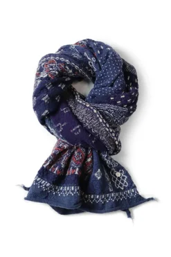 Best Kapital Fulling Wool HAPPY Scarf Bandana Patchwork - 3 Colors