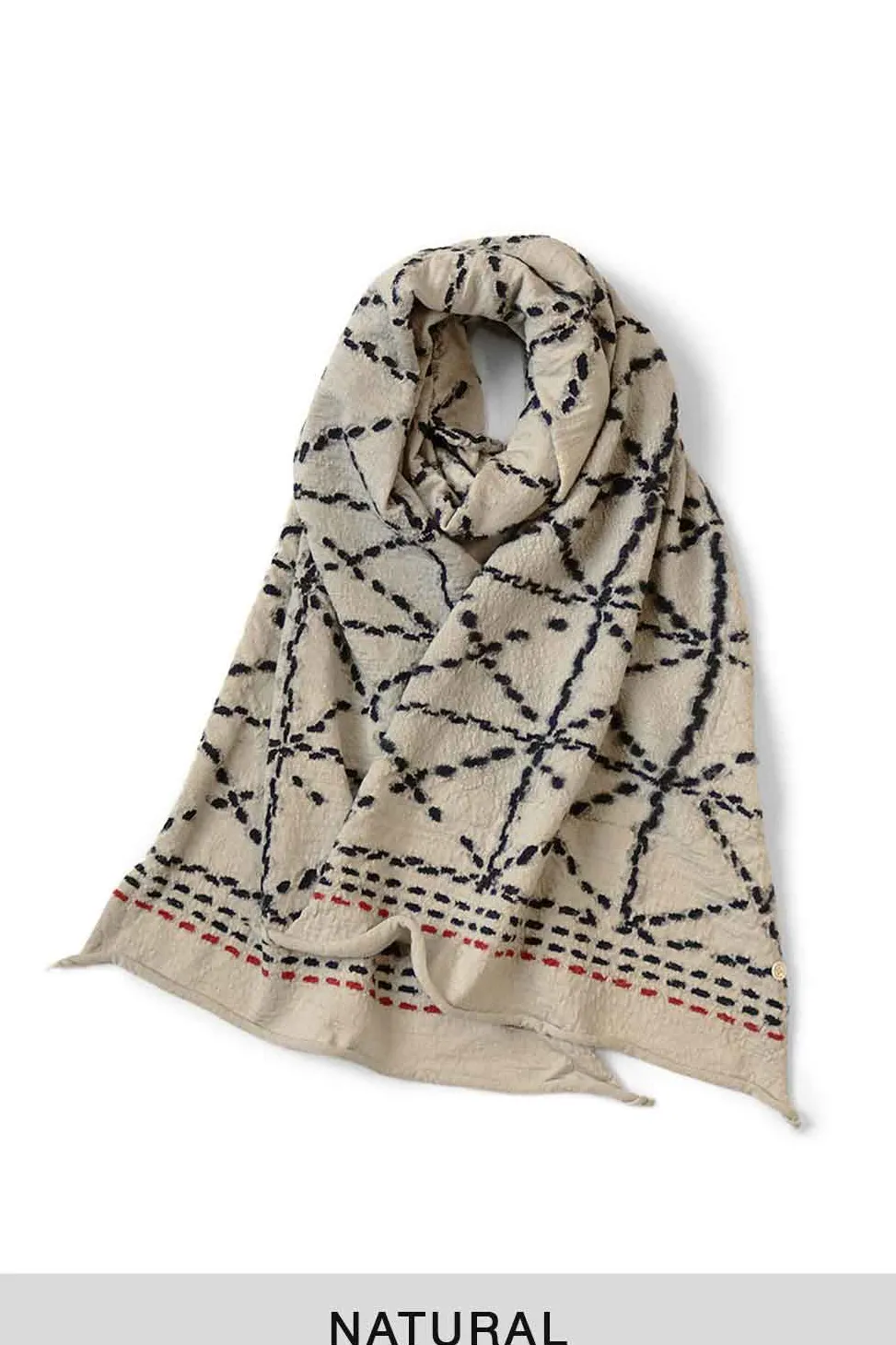 Sale Kapital Fulling Wool Happy Scarf Sashiko - 3 Colors
