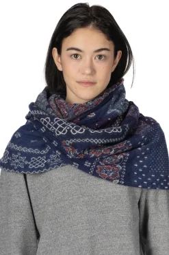 Best Kapital Fulling Wool HAPPY Scarf Bandana Patchwork - 3 Colors