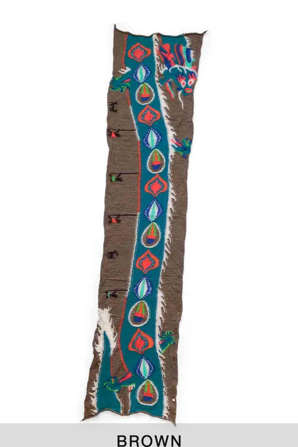 Clearance Kapital Fulling Wool HAPPY Scarf DRAGON DANCE - 3 Color Choices