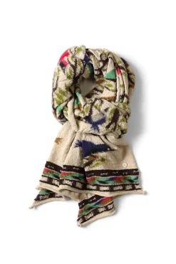 Sale Kapital Fulling Wool Scarf BIRD TREE - 2 Colors