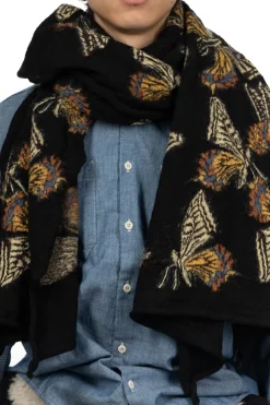 Online Kapital Fulling Wool Scarf BUTTERFLY - 3 Colors