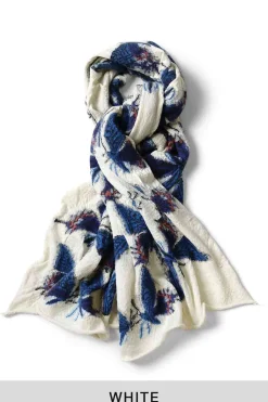 Online Kapital Fulling Wool Scarf BUTTERFLY - 3 Colors