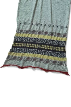 New Kapital Fulling Wool Scarf COPTIC SKULL - Green