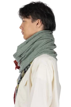 New Kapital Fulling Wool Scarf COPTIC SKULL - Green