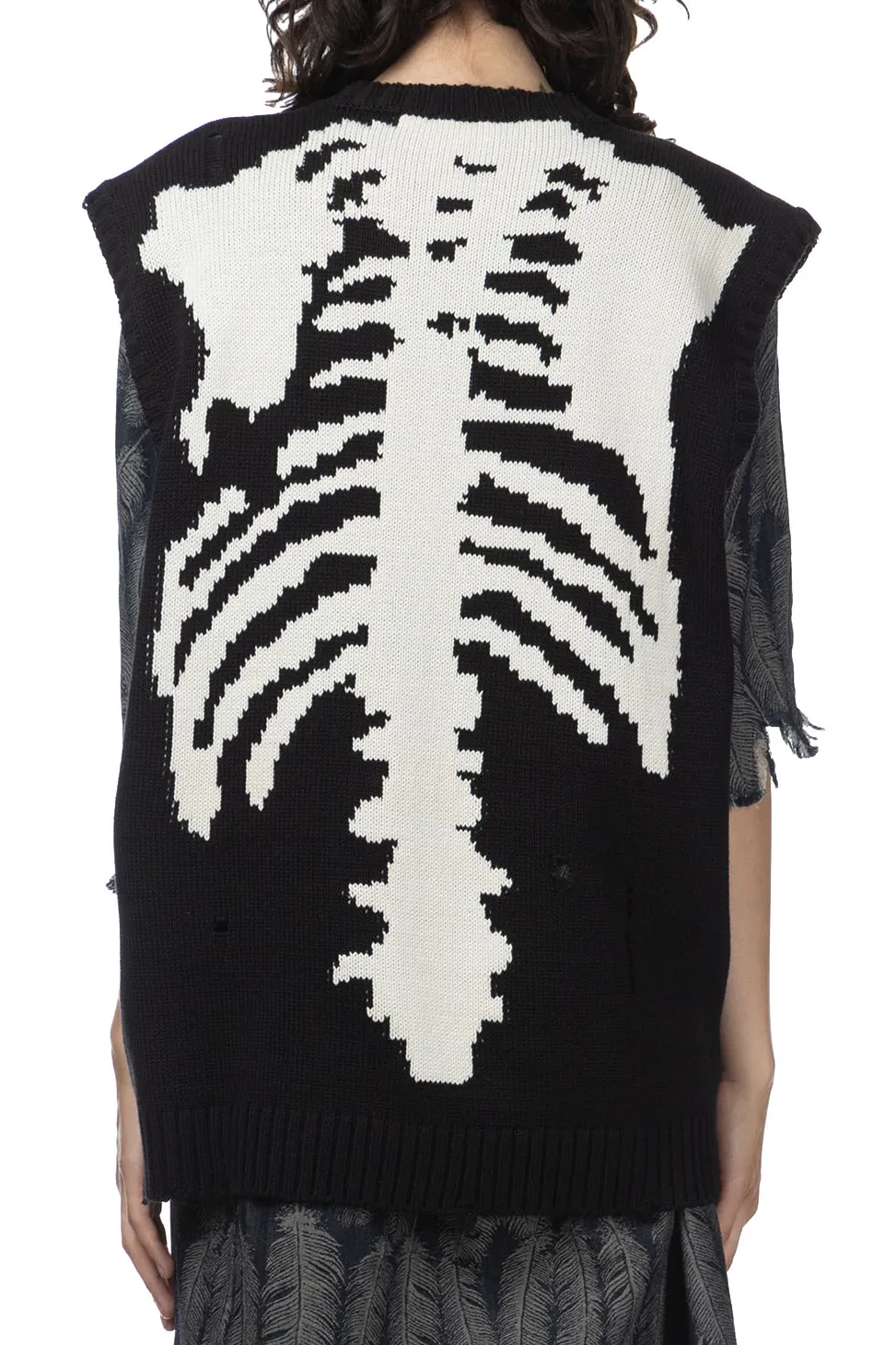 Online Kapital 5G Cotton Knit BONE Vest - Black