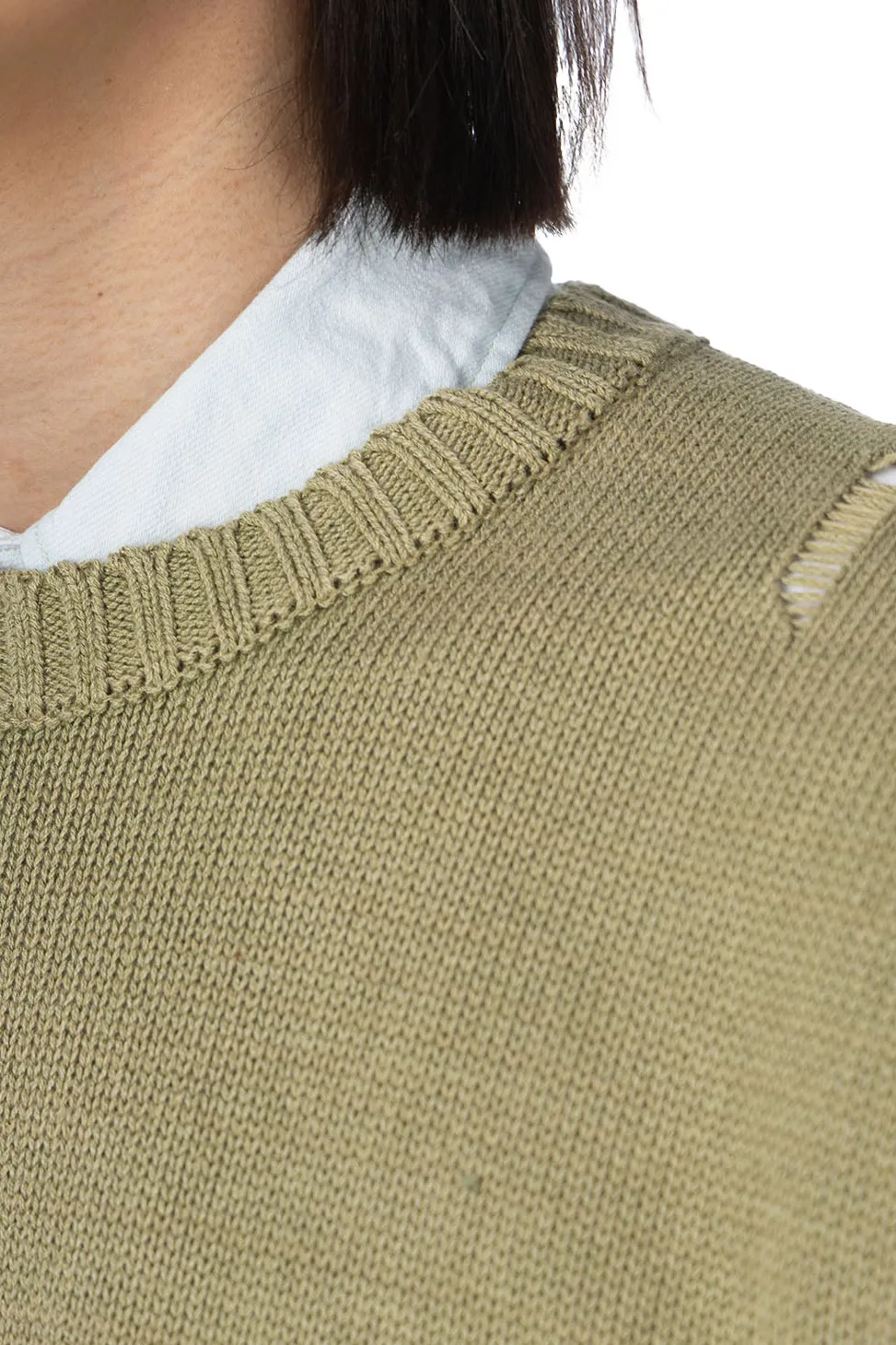 Best Kapital 5G Cotton Knit BONE Vest - Khaki