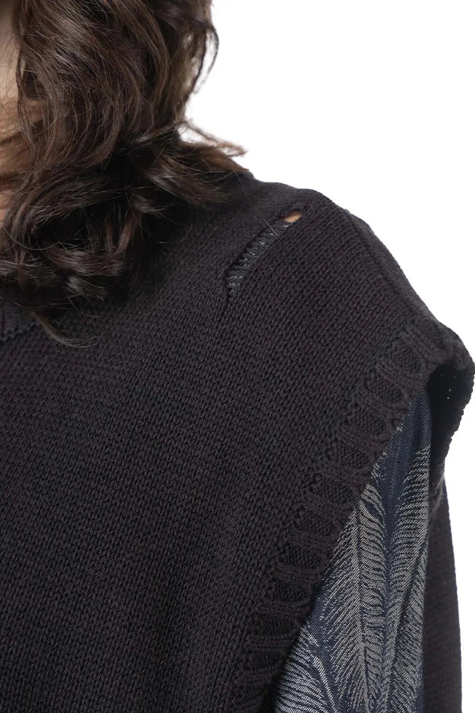 Online Kapital 5G Cotton Knit BONE Vest - Black