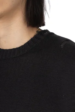 Clearance Kapital 5G Cotton Knit BONE Vest - Black