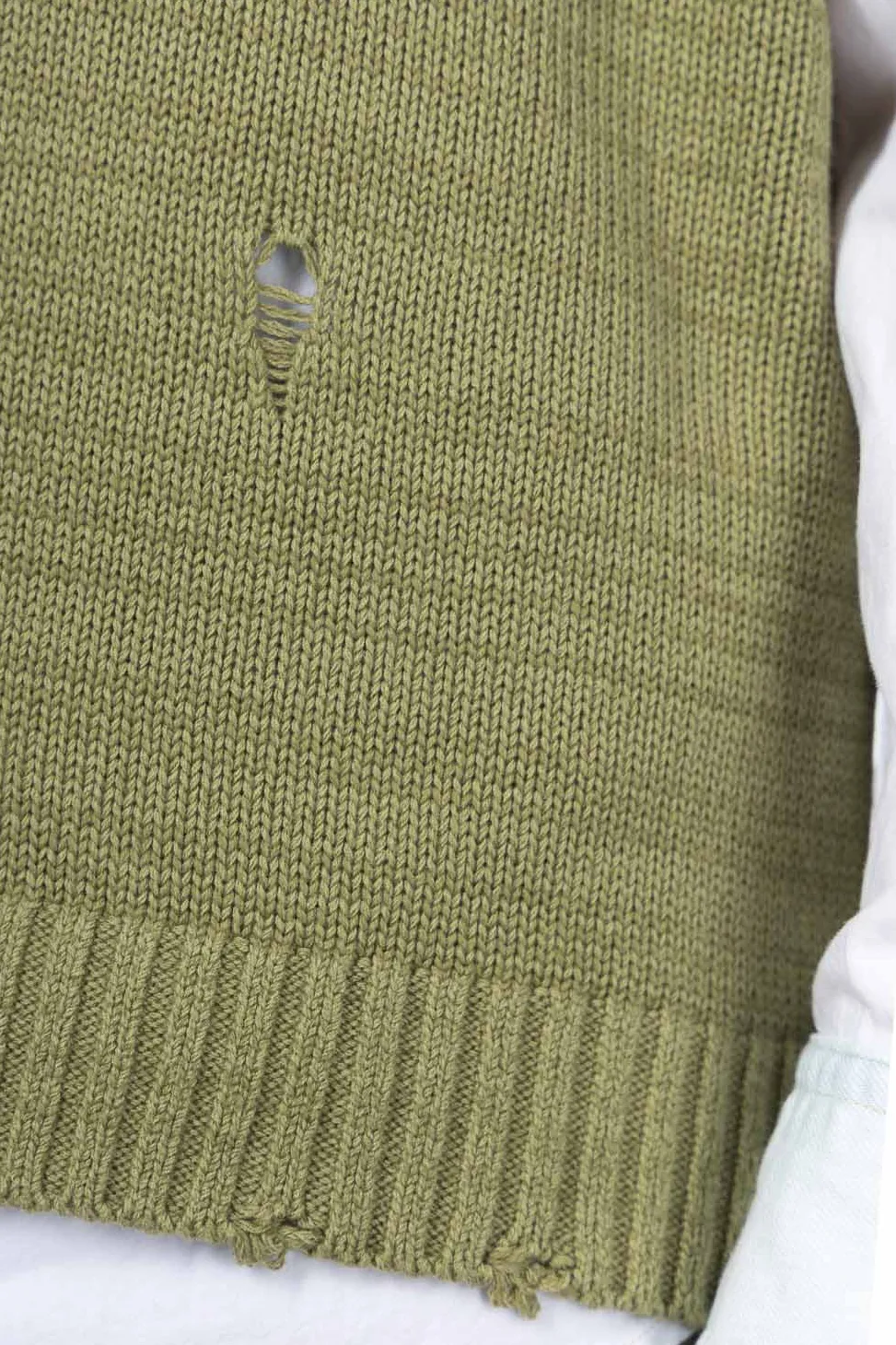 Best Kapital 5G Cotton Knit BONE Vest - Khaki