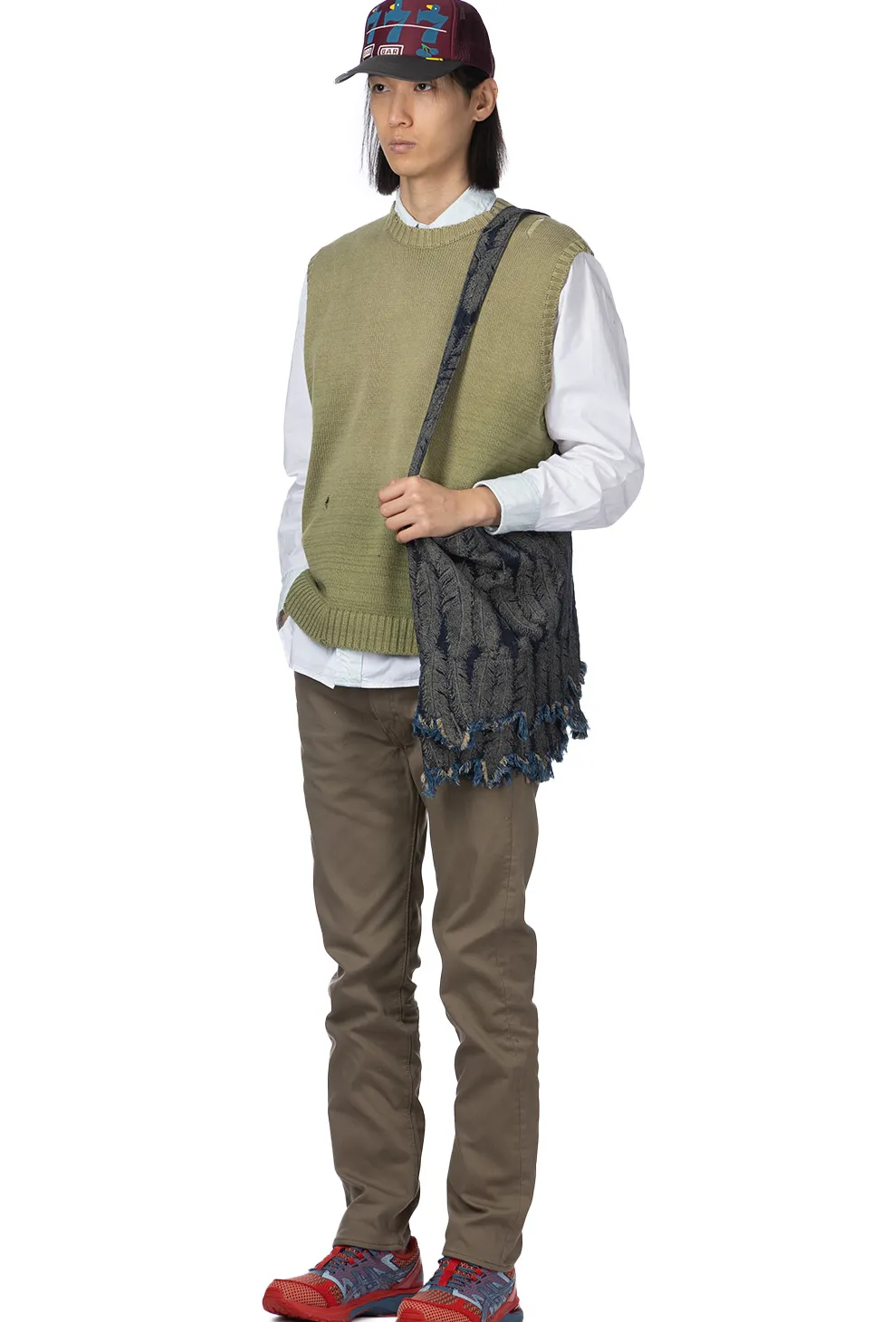 Best Kapital 5G Cotton Knit BONE Vest - Khaki