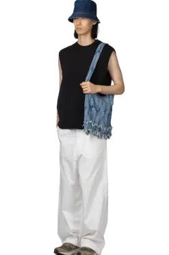 Clearance Kapital 5G Cotton Knit BONE Vest - Black