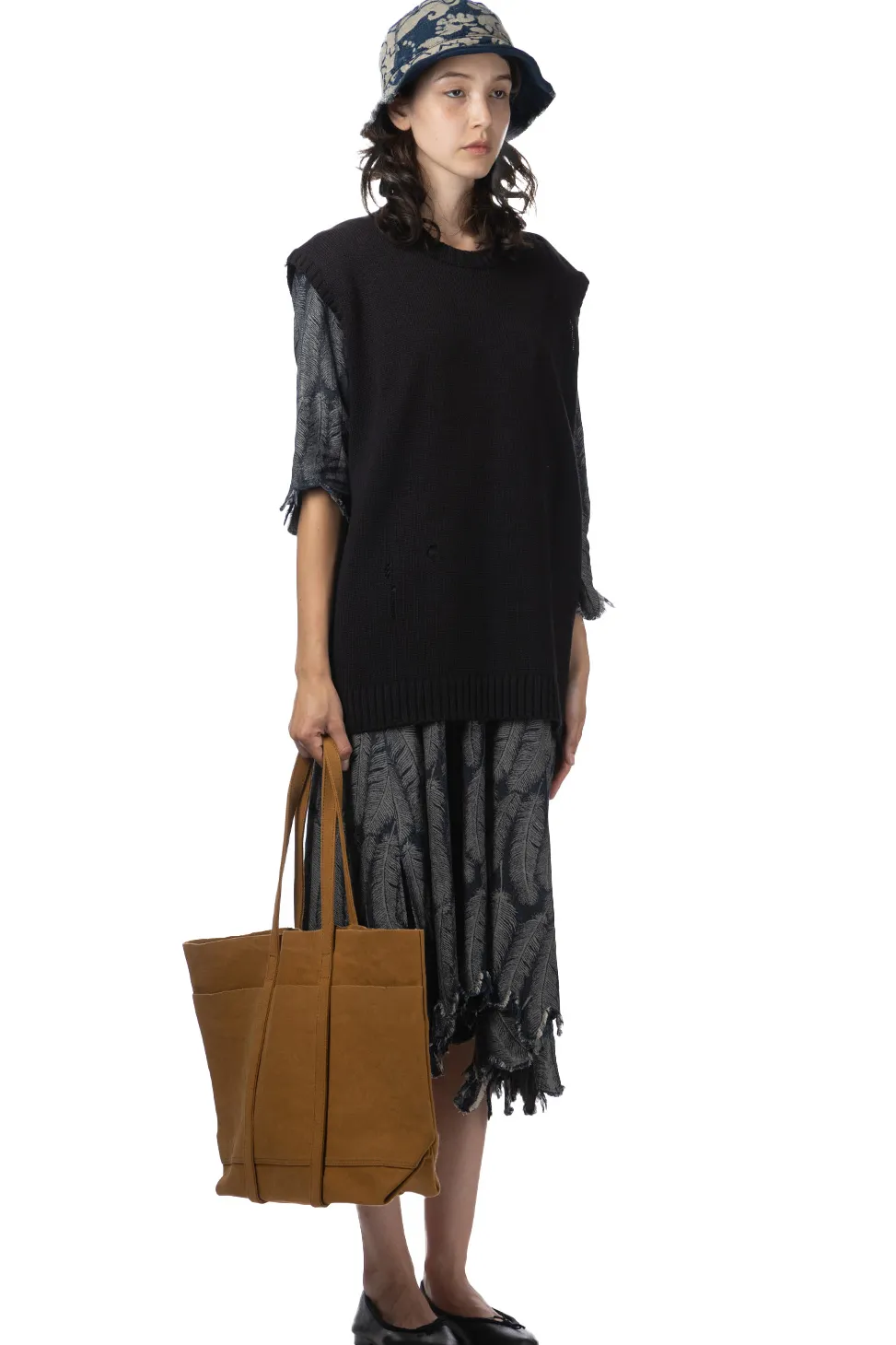 Online Kapital 5G Cotton Knit BONE Vest - Black