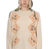 Fashion Kapital 5G Cotton Knit KOOKIE Crew Sweater - Natural