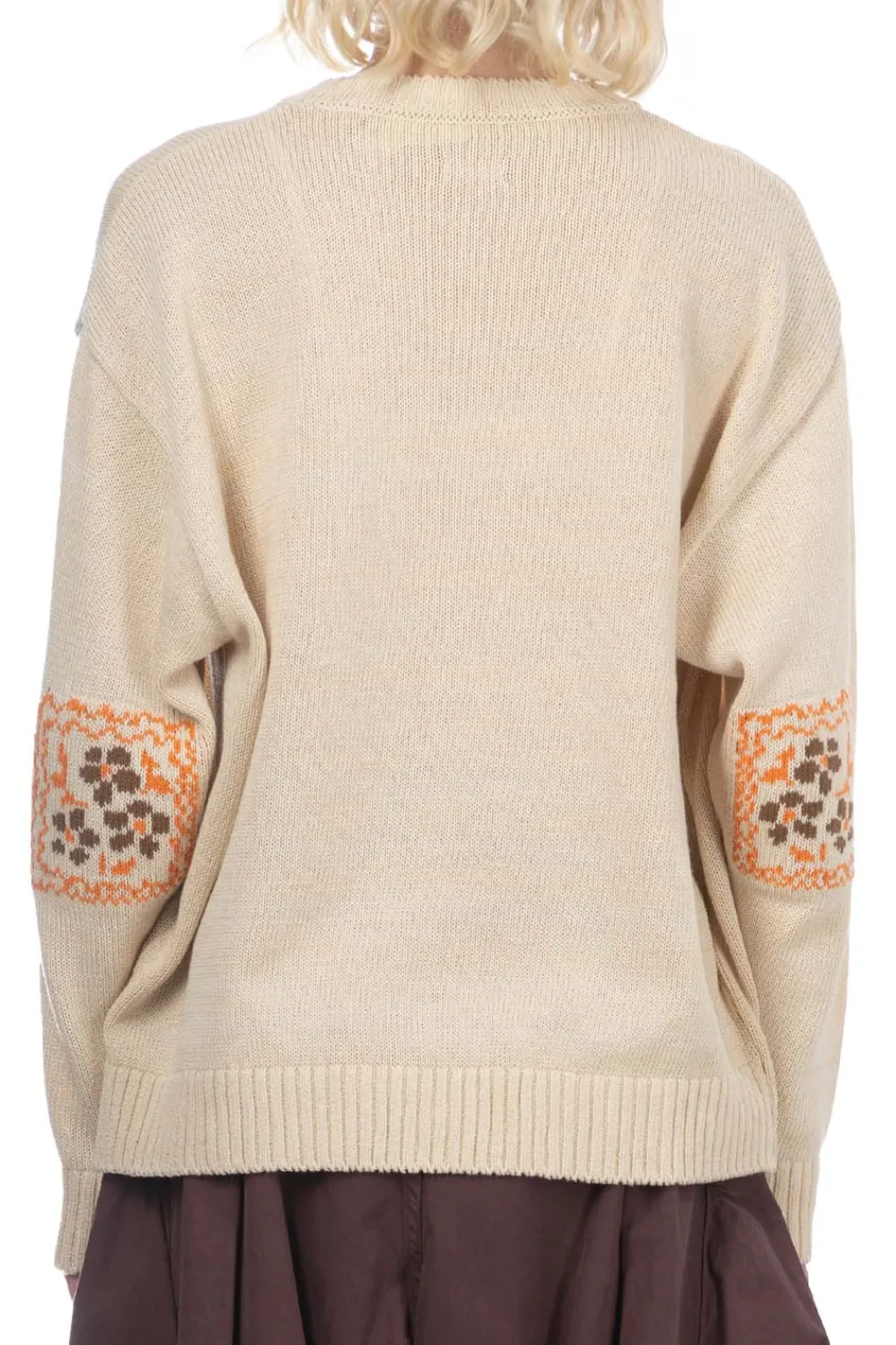 Fashion Kapital 5G Cotton Knit KOOKIE Crew Sweater - Natural