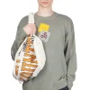 Clearance Kapital 5G Cotton Knit PECKISH RAINBOWY Crew Sweater - Grey
