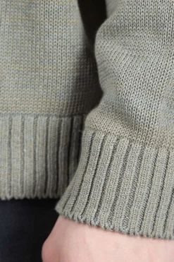 Clearance Kapital 5G Cotton Knit PECKISH RAINBOWY Crew Sweater - Grey
