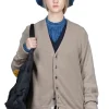 Hot Kapital 10G ECO Knit Elbow CONEYBOWY Short Cardigan - Beige