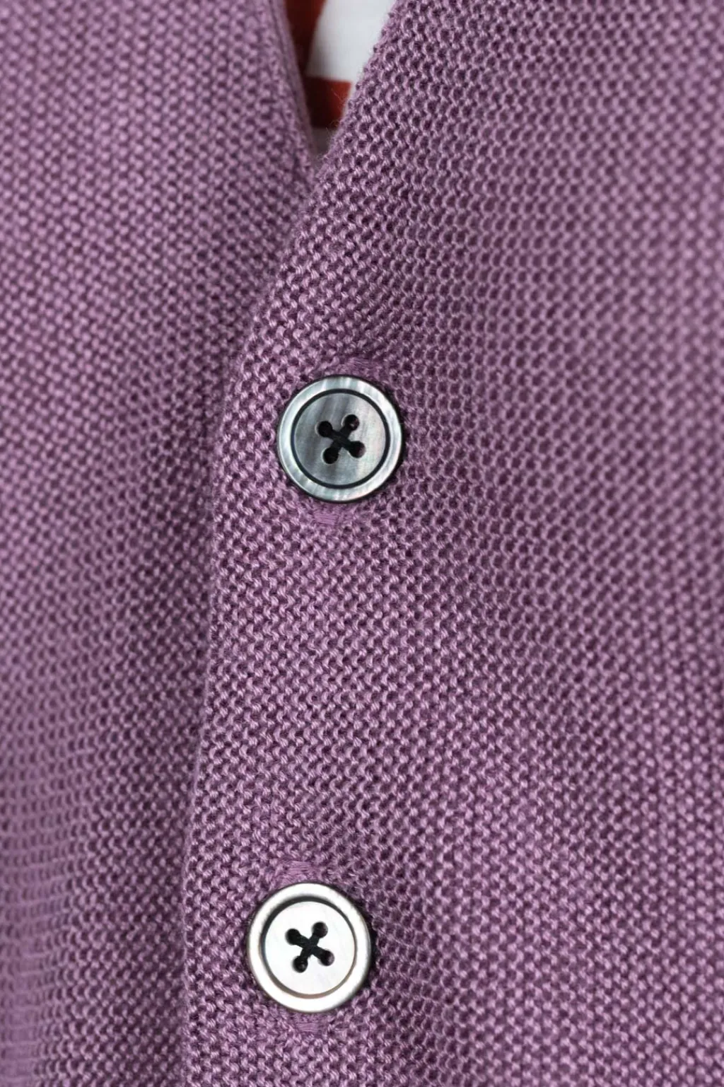 Best Kapital 10G ECO Knit Elbow CONEYBOWY Short Cardigan - Pink x Purple