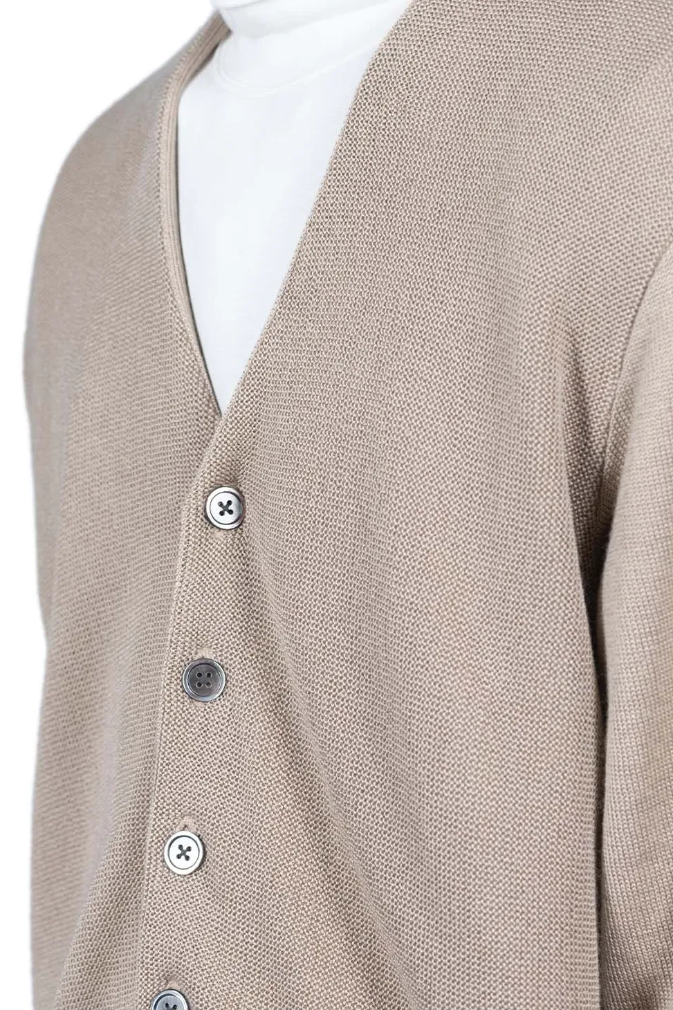 New Kapital 10G ECO Knit Elbow CONEYBOWY Short Cardigan - Beige