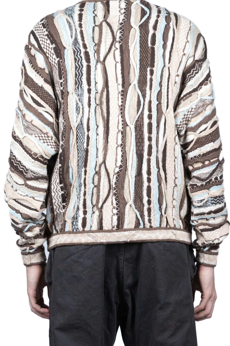 Best Kapital 7G Knit GAUDY Crew Sweater - Brown