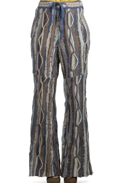 Fashion Kapital 7G Knit GAUDY Flare Pants - Navy