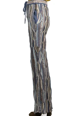 Fashion Kapital 7G Knit GAUDY Flare Pants - Navy
