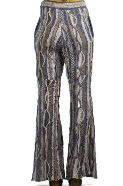 Fashion Kapital 7G Knit GAUDY Flare Pants - Navy