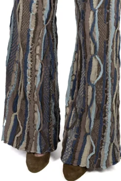 Fashion Kapital 7G Knit GAUDY Flare Pants - Navy