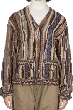 Discount Kapital 7G Knit Gaudy Short Cardigan - Golden Brown