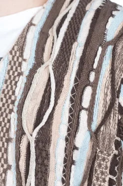 New Kapital 7G Knit GAUDY Short Cardigan - Brown