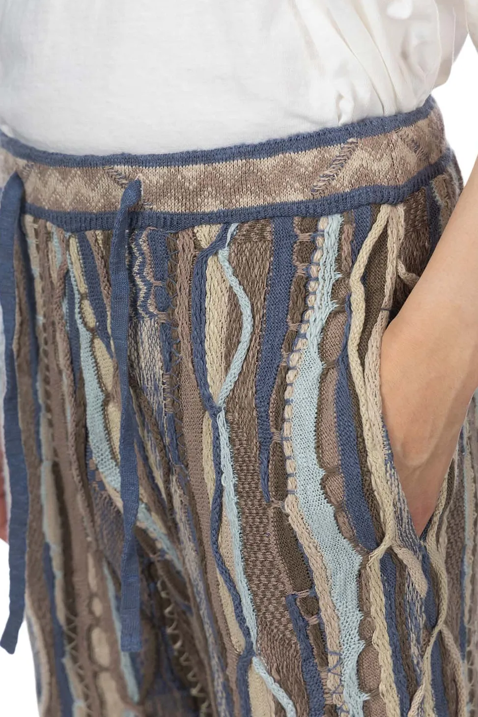 Fashion Kapital 7G Knit GAUDY SWT Pants - Navy