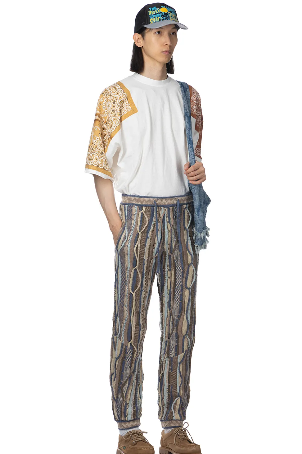 Fashion Kapital 7G Knit GAUDY SWT Pants - Navy