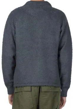 Clearance Kapital 7G Shaggy Knit Board Shirt - Blue Grey