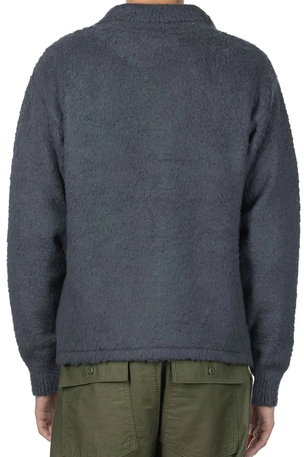 Clearance Kapital 7G Shaggy Knit Board Shirt - Blue Grey