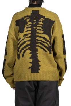 Best Kapital 5G Wool BONE Crew Sweater - Mustard