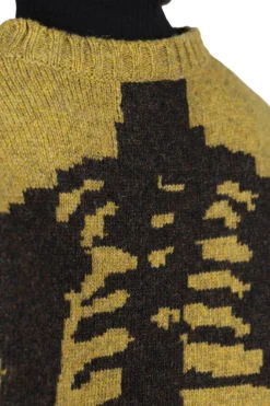 Best Kapital 5G Wool BONE Crew Sweater - Mustard