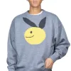 Hot Kapital 7G Wool Crew Sweater (CONEYBOWY) - Grey