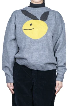 Outlet Kapital 7G Wool Crew Sweater (CONEYBOWY) - Grey