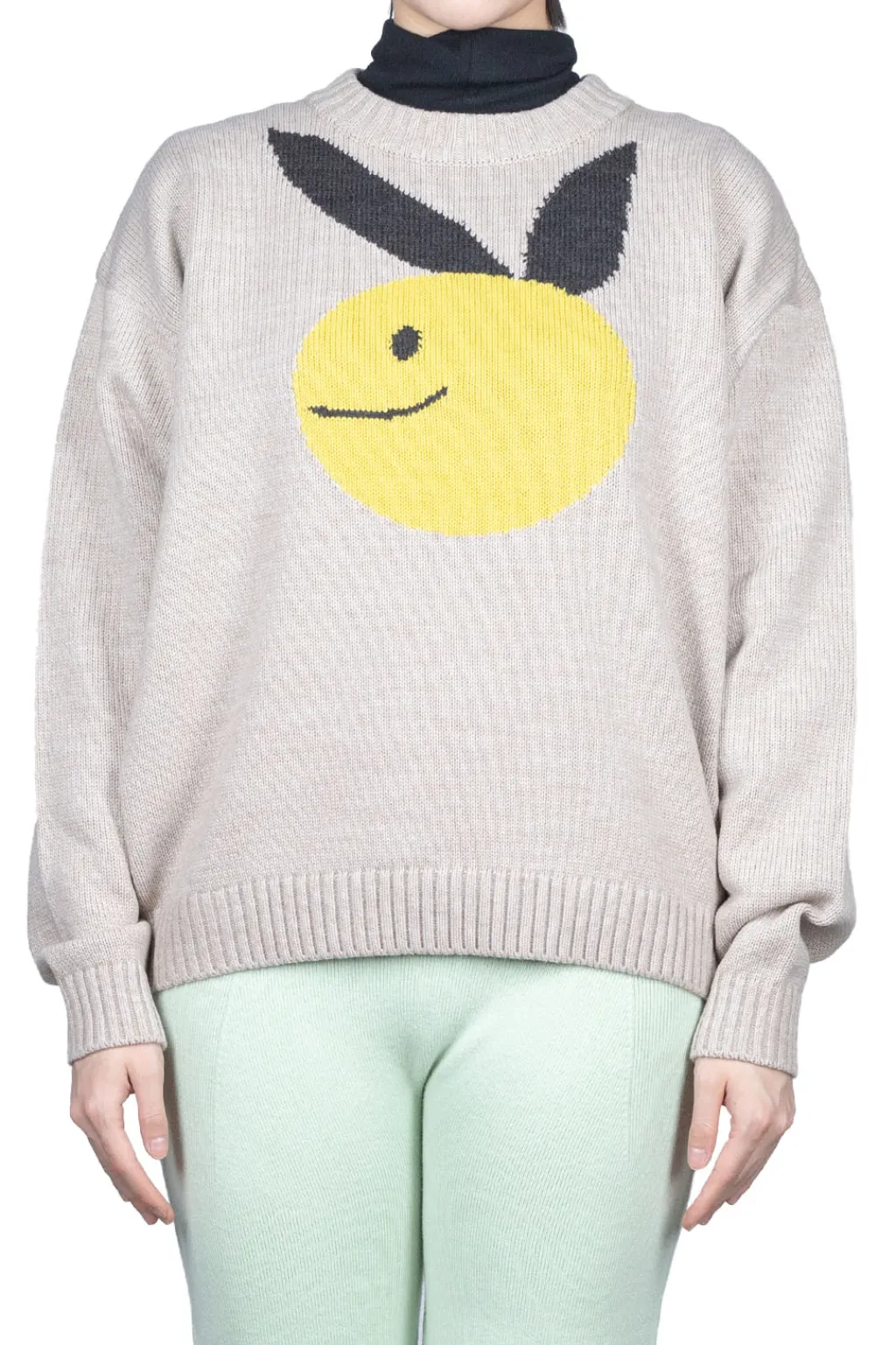 Best Kapital 7G Wool Crew Sweater (CONEYBOWY) - Beige