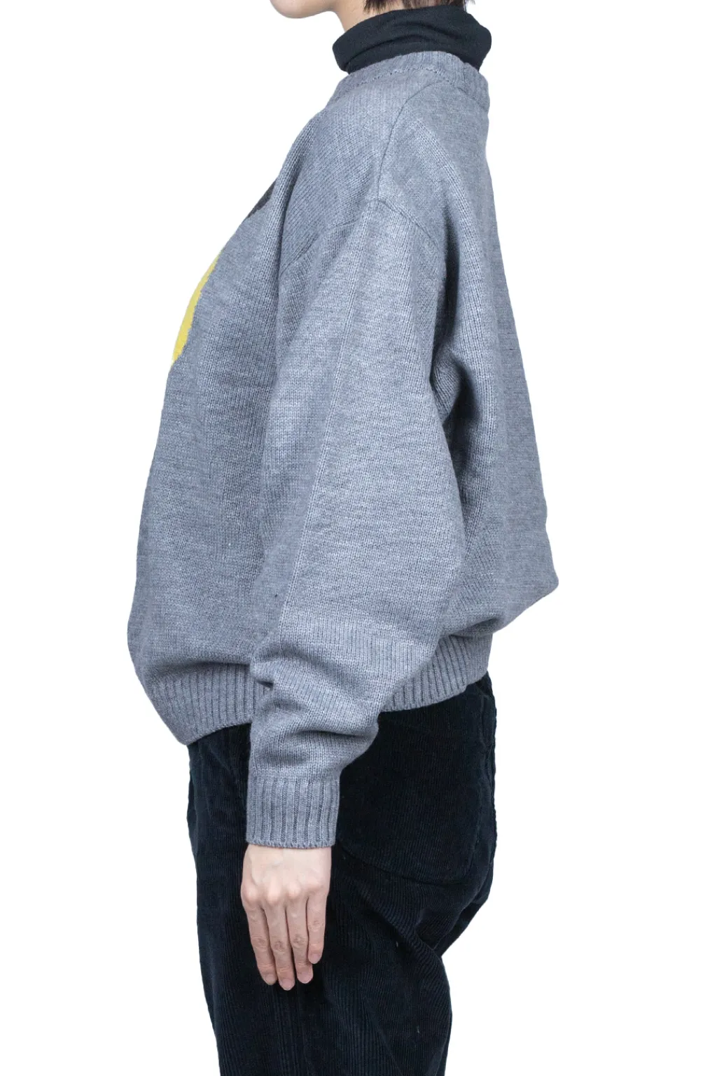 Outlet Kapital 7G Wool Crew Sweater (CONEYBOWY) - Grey