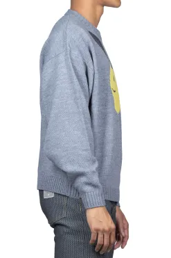 Hot Kapital 7G Wool Crew Sweater (CONEYBOWY) - Grey