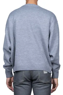 Hot Kapital 7G Wool Crew Sweater (CONEYBOWY) - Grey