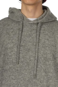 Discount Kapital 5G Wool Hood Sweater (SPEAKEASY Embroidery) - Grey