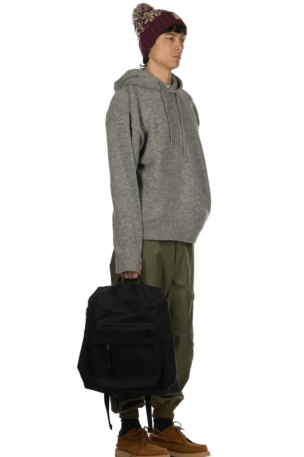 Discount Kapital 5G Wool Hood Sweater (SPEAKEASY Embroidery) - Grey