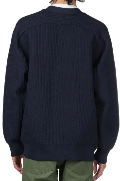 Sale Nanamica 5G Zip Cardigan - Navy